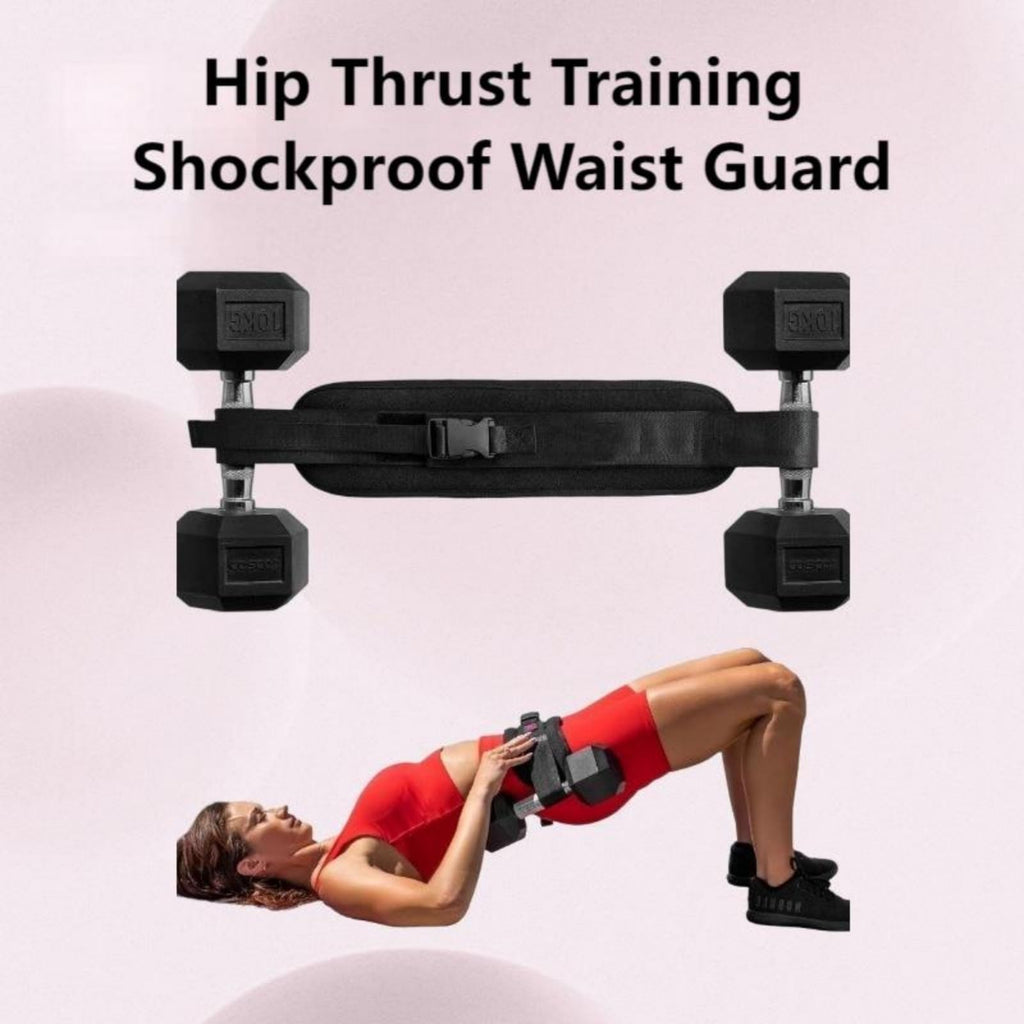Exercise Hip Thrust Belt Workout Equipment Weighted Adjustable for Glute Strength Training, Use with Heavy Duty Kettlebells