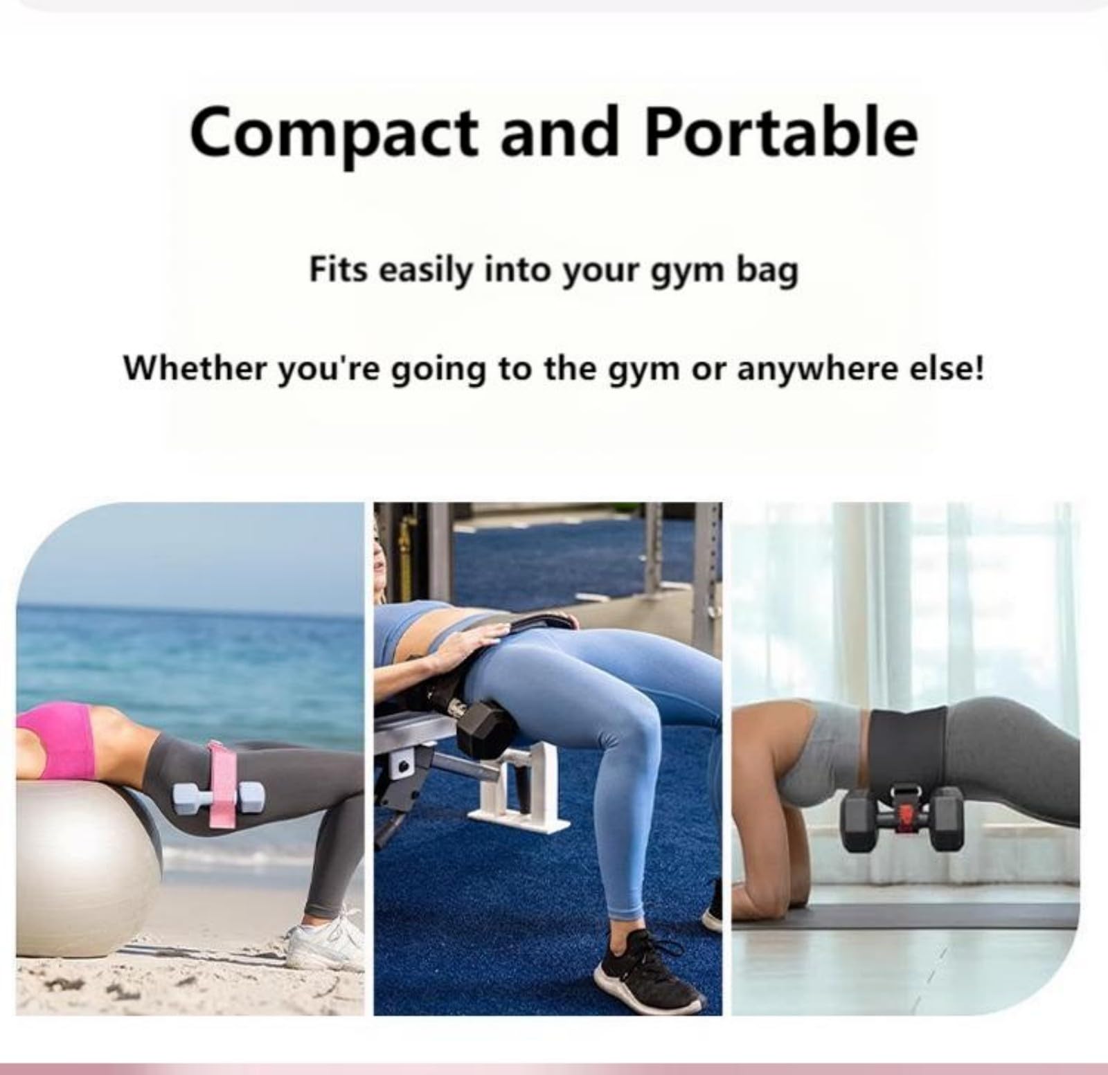 Exercise Hip Thrust Belt Workout Equipment Weighted Adjustable for Glute Strength Training, Use with Heavy Duty Kettlebells